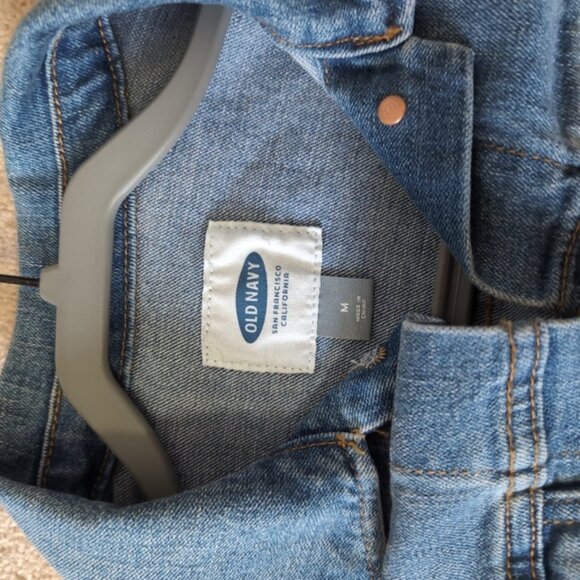 Old Navy Stretch Retro 90s Country Western Classic Denim Jacket M - Picture 4 of 7